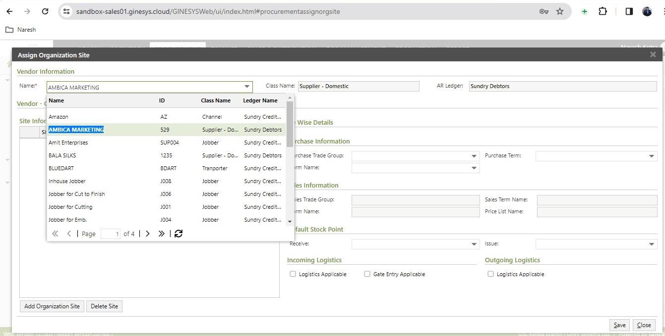 Control Vendor Shipments to Warehouses with Assignments