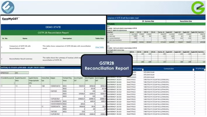 GSTR 2B Reconciliation Report